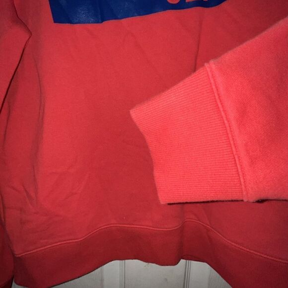 Calvin Klein Jeans Sweatshirt‎ Wmn’s Sz M Bright Red Brand Graphic Casual - Picture 2 of 9